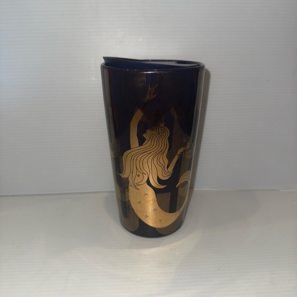 Starbucks Gold and Purple Mermaid Coffee Cup 12oz